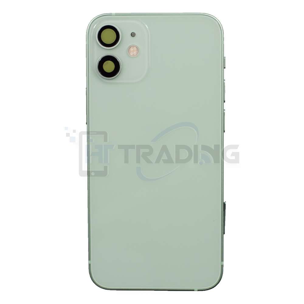 Akkudeckel Gehäuse mit klein Teile passend für iPhone 12 Mini Grün