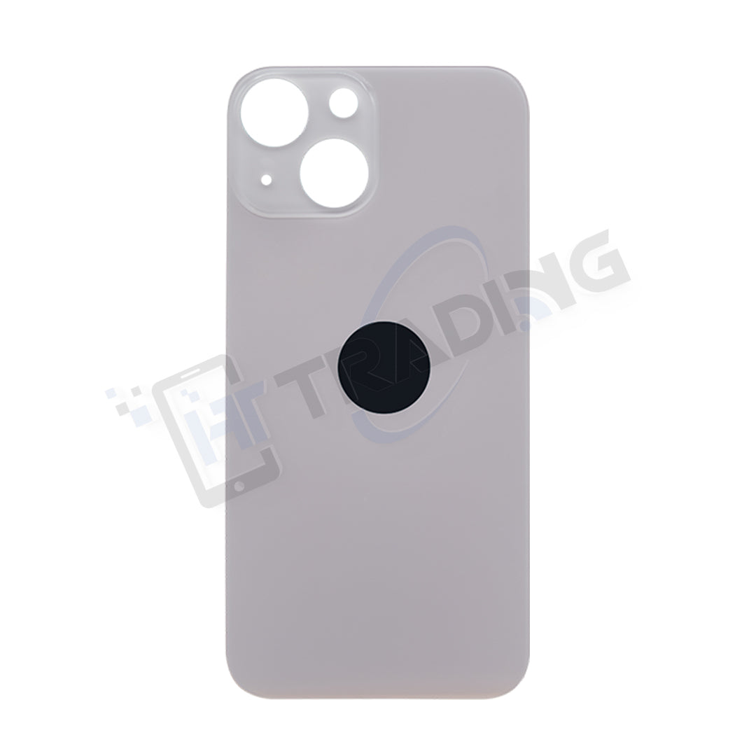 iPhone 13 Mini Akkudeckel Glas – Premium Qualität, Rosa, Big Hole (Großes Kameraloch)