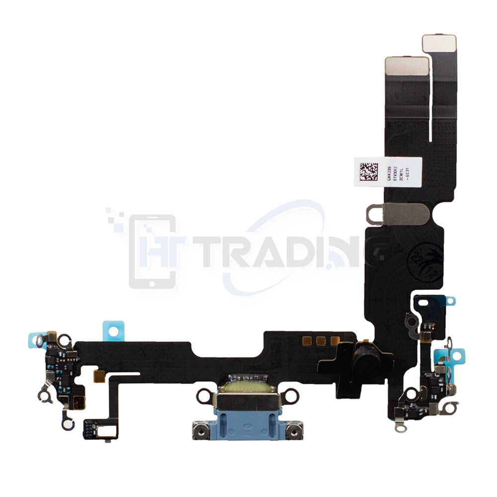 Ladebuchse Charging Port Flex Cable für iPhone 14 Plus Blue, Pulled