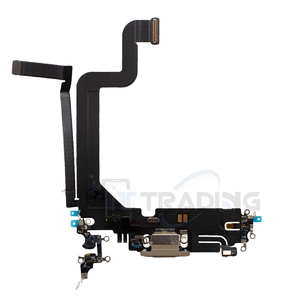 Ladebuchse Charging Port Flex Cable für iPhone 14 Pro Max Pulled Ori. Gold, Pulled