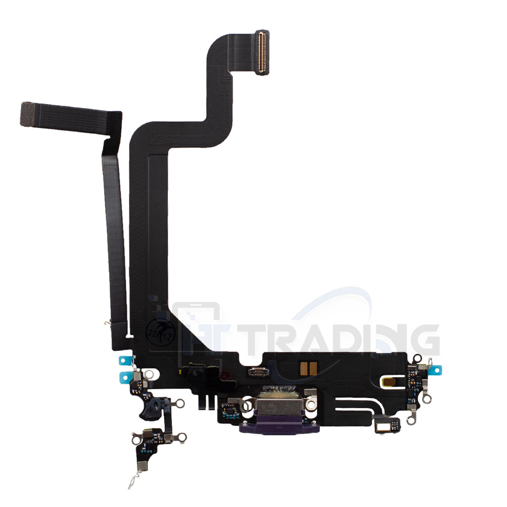 Ladebuchse Charging Port Flex Cable für iPhone 14 Pro Max Pulled Ori. deep Purple, Pulled