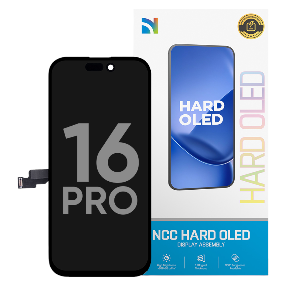 OLED Display für iPhone 16 Pro 120Hz Hard OLED - Premium Ersatzdisplay