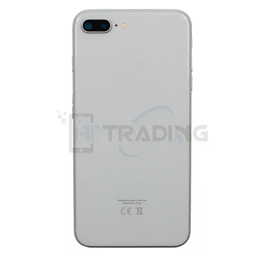 Akkudeckel Gehäuse mit klein Teile passend für iPhone 8 Plus Weiß