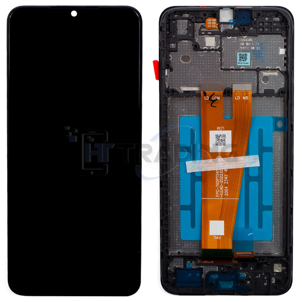 Samsung A045F A04 Display Schwarz, Service Pack