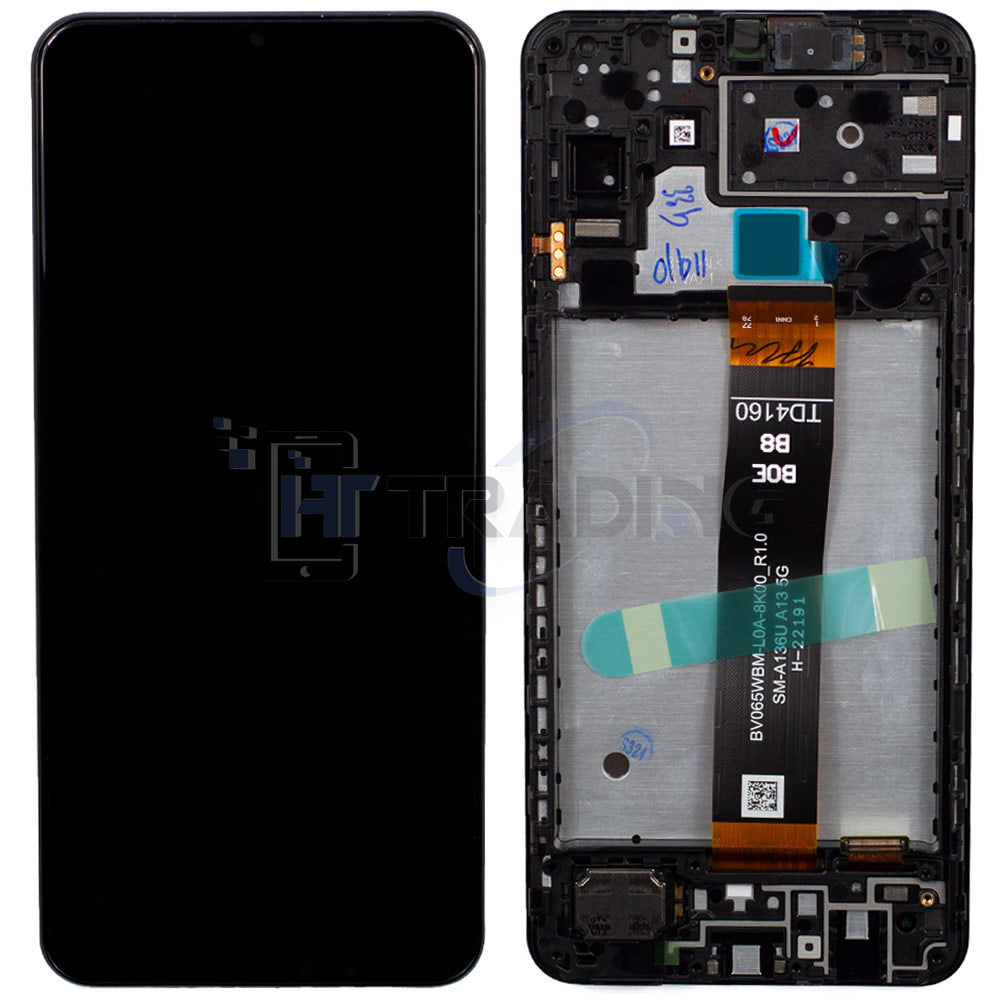 Samsung Galaxy A13 5G (A136B/U) Display Einheit (Original Service Pack), Schwarz