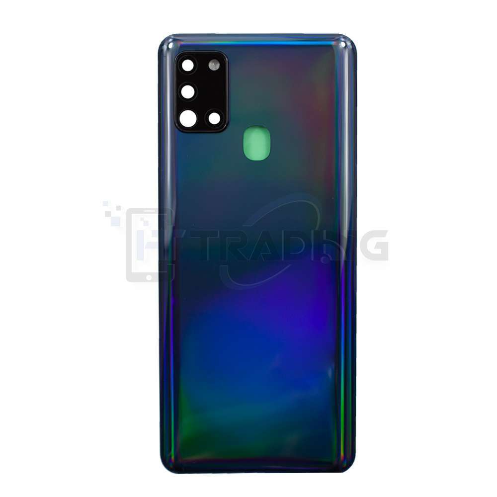 Akkudeckel Für Samsung Galaxy A21s A217F Schwarz Mit Kameralinse