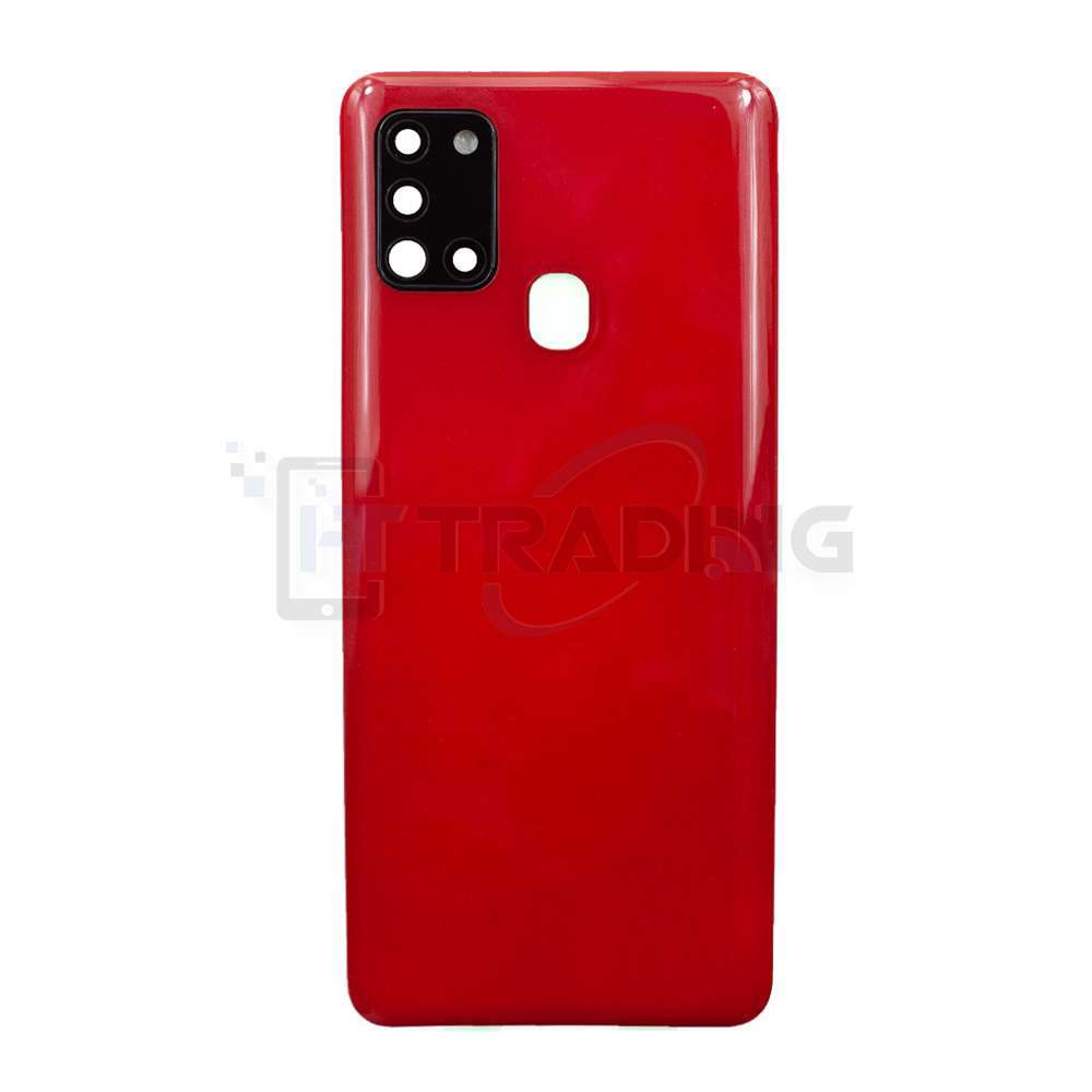 Akkudeckel Für Samsung Galaxy A21s A217F Rot Mit Kameralinse