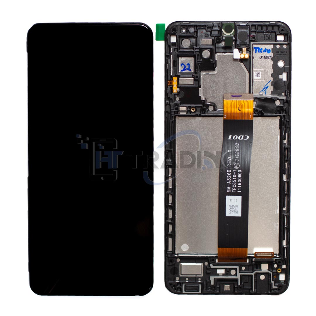 Samsung A32 5G A326B Display mit Rahmen Schwarz, OEM