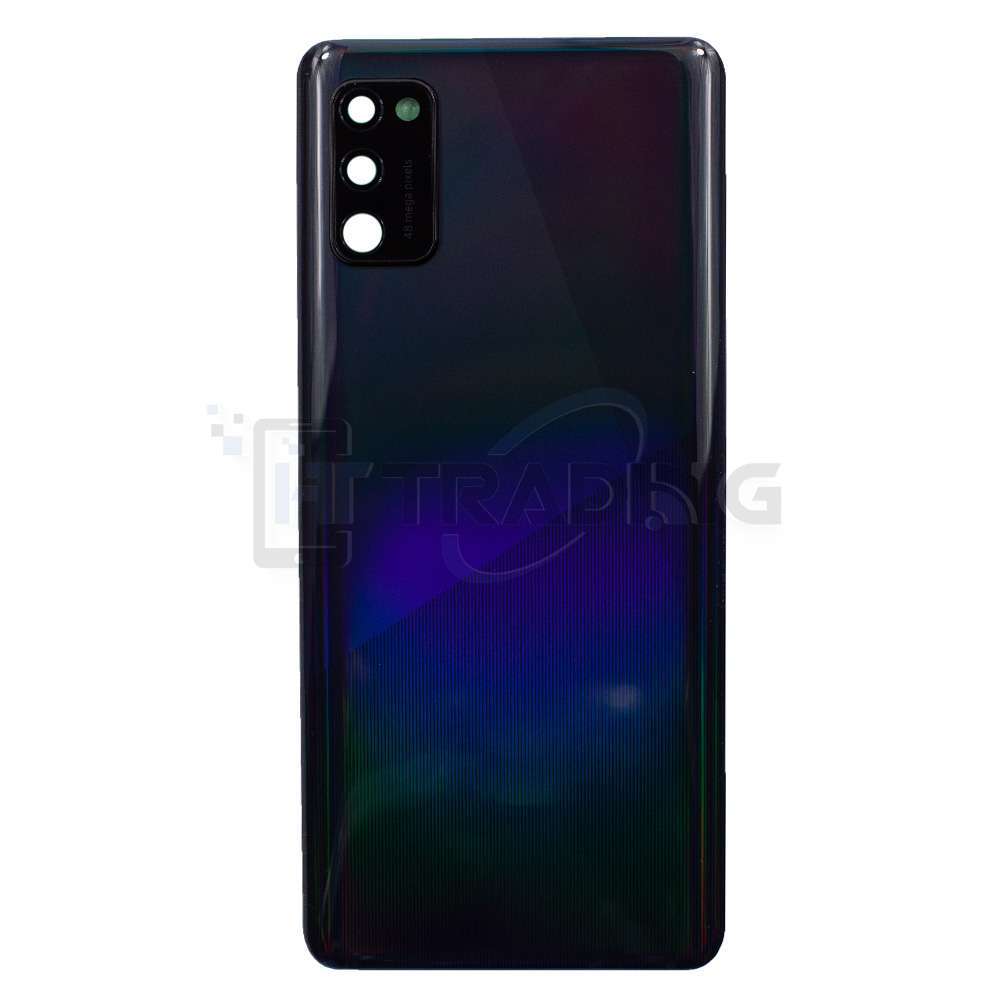 Akkudeckel Für Samsung Galaxy A41 A415F prism crush black mit Kameralinse