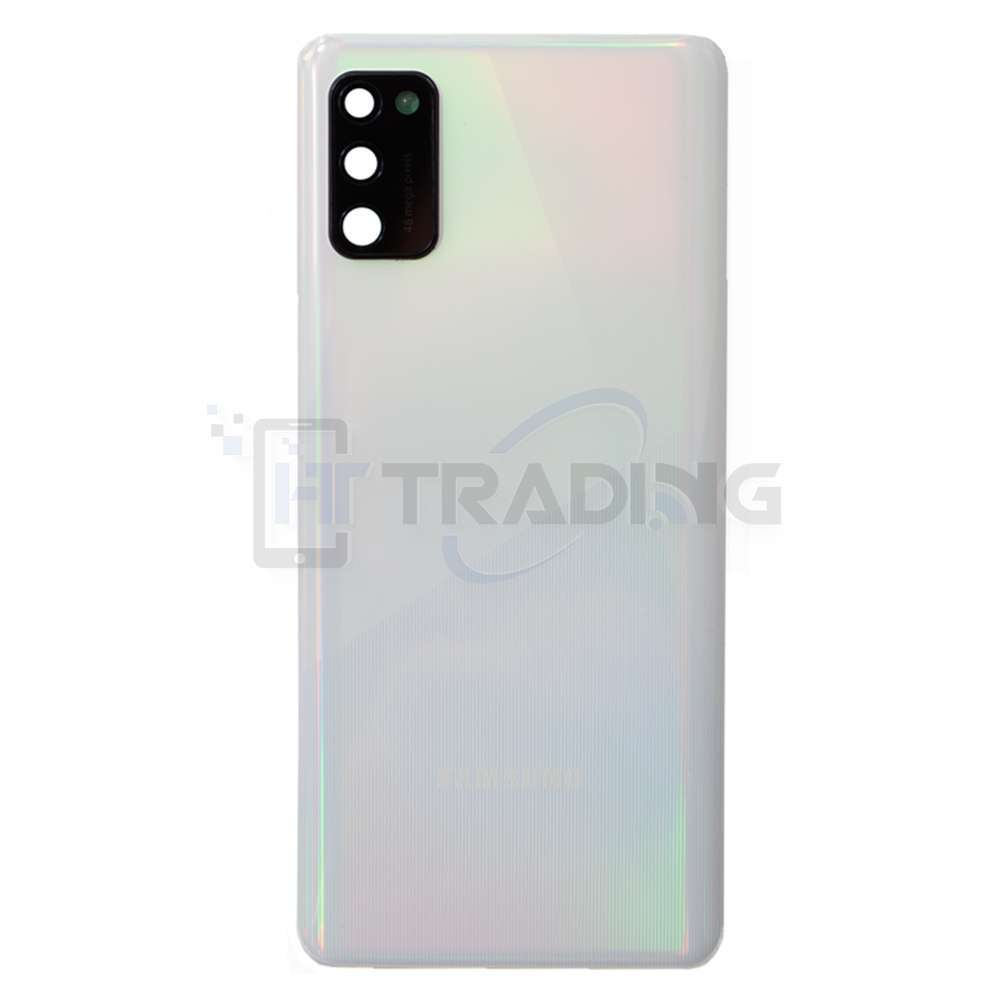 Akkudeckel Für Samsung Galaxy A41 A415F prism crush silver mit Kameralinse