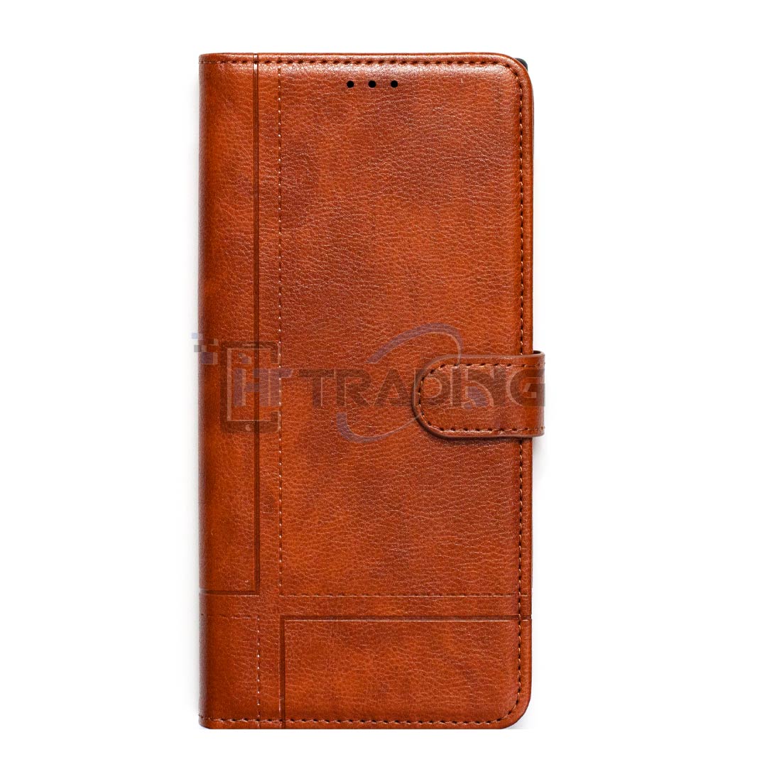 Samsung Galaxy S22 Ultra (SM-S908B) ELVI Flip Tasche / Schutzhülle Braun
