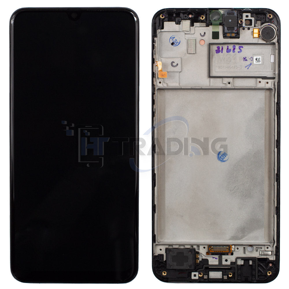 Samsung M31 M315F / M21S M217 Display mit Rahmen Schwarz, Oled