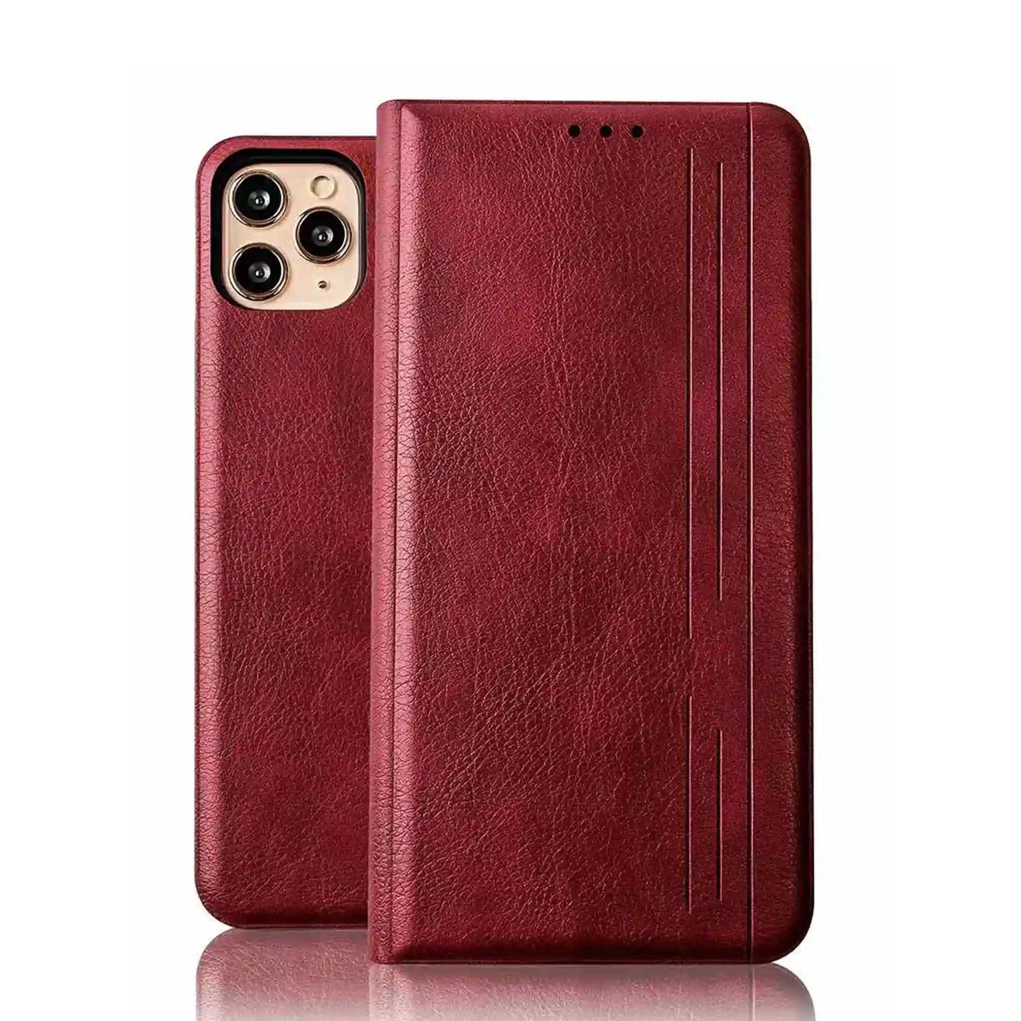 Moon Flip Tasche Rot für Samsung A51