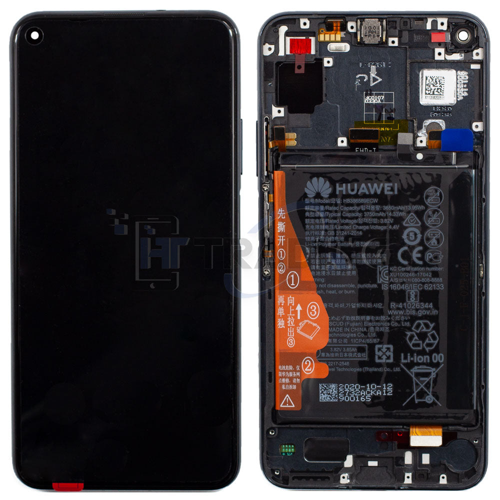 Huawei Nova 5T / Honor 20 Display midnight black, Service Pack