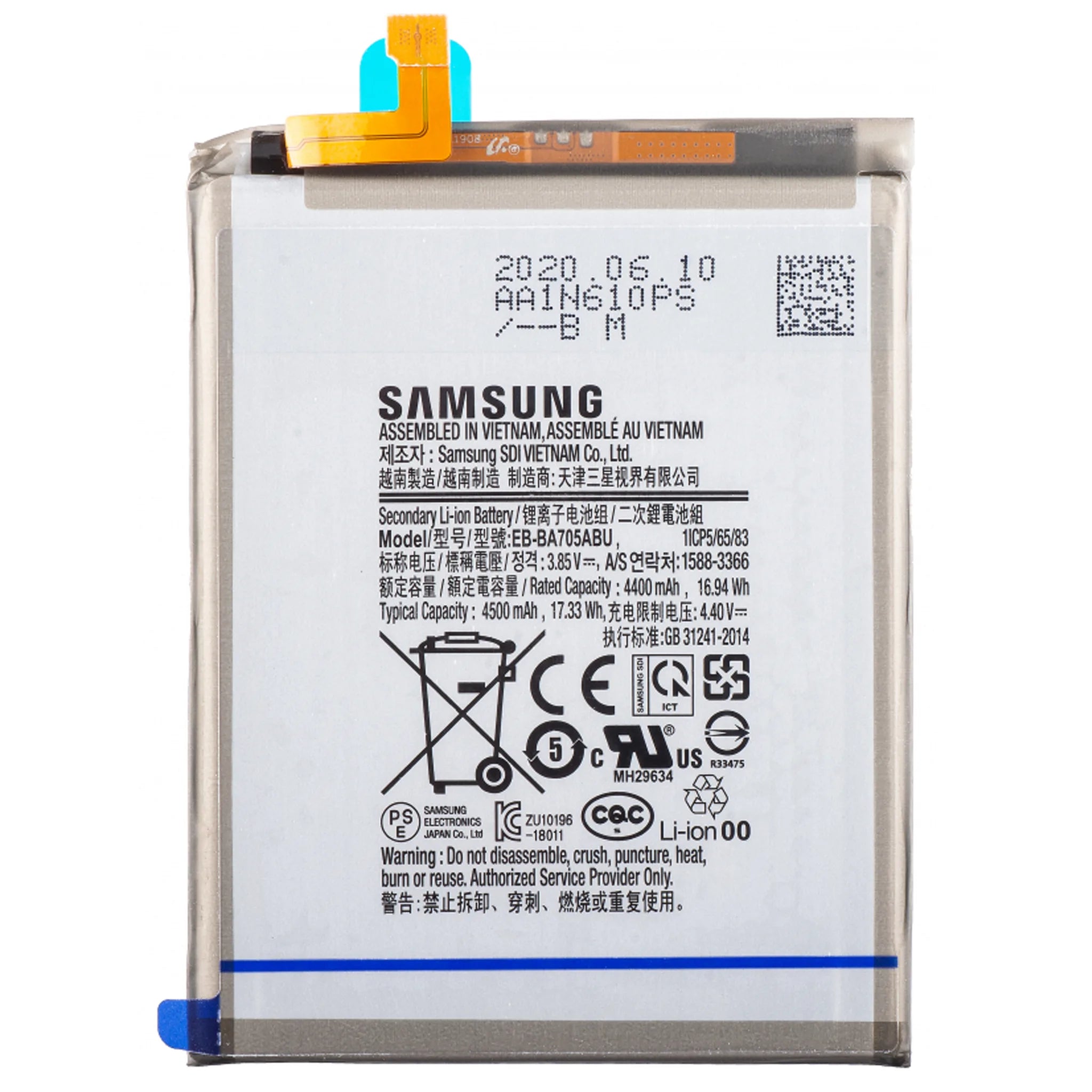 Original Samsung Galaxy A70 Akku EB-BA705ABU Service Pack Ersatzteil