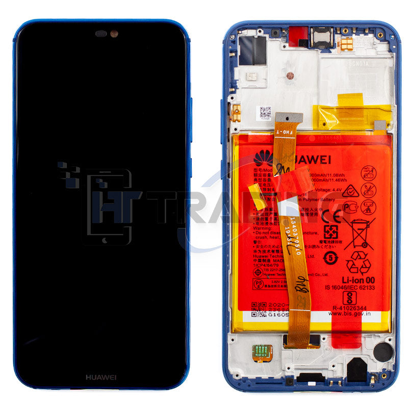 Huawei P20 Lite Display klein Blue, Service Pack