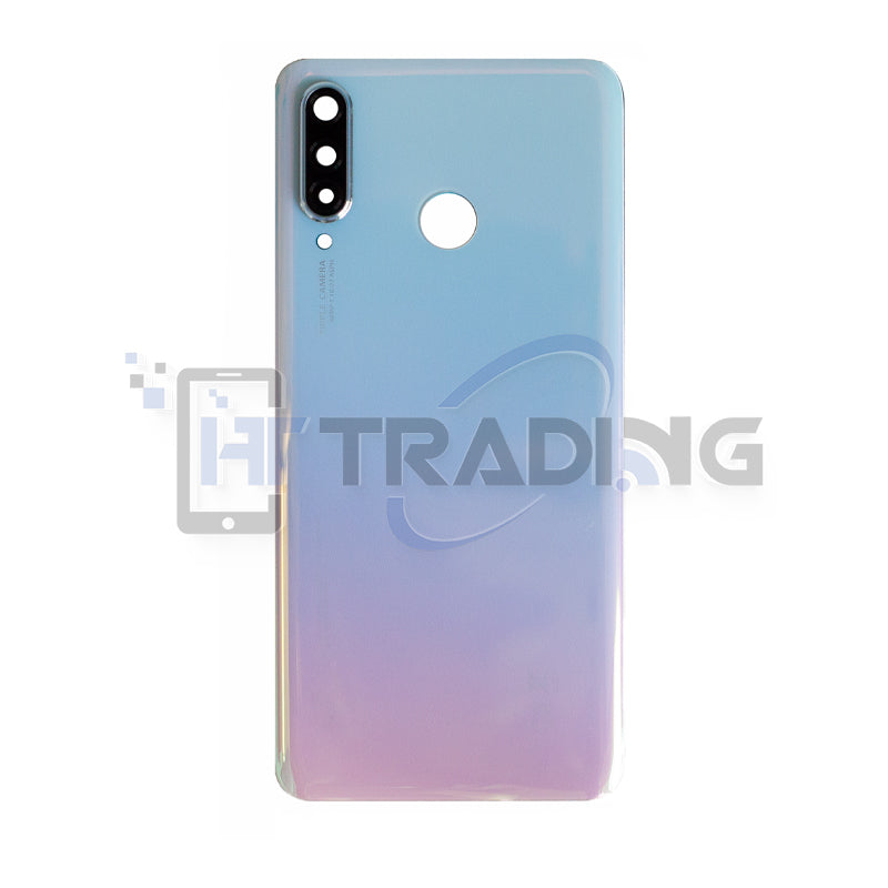 Akkudeckel für Huawei P30 Lite 48 MegaPixel Sky Blue mit Kameralinse