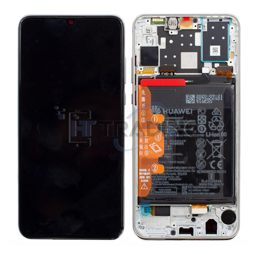 Huawei P30 Lite Display Pearl white (MAR-LX1A), Service Pack