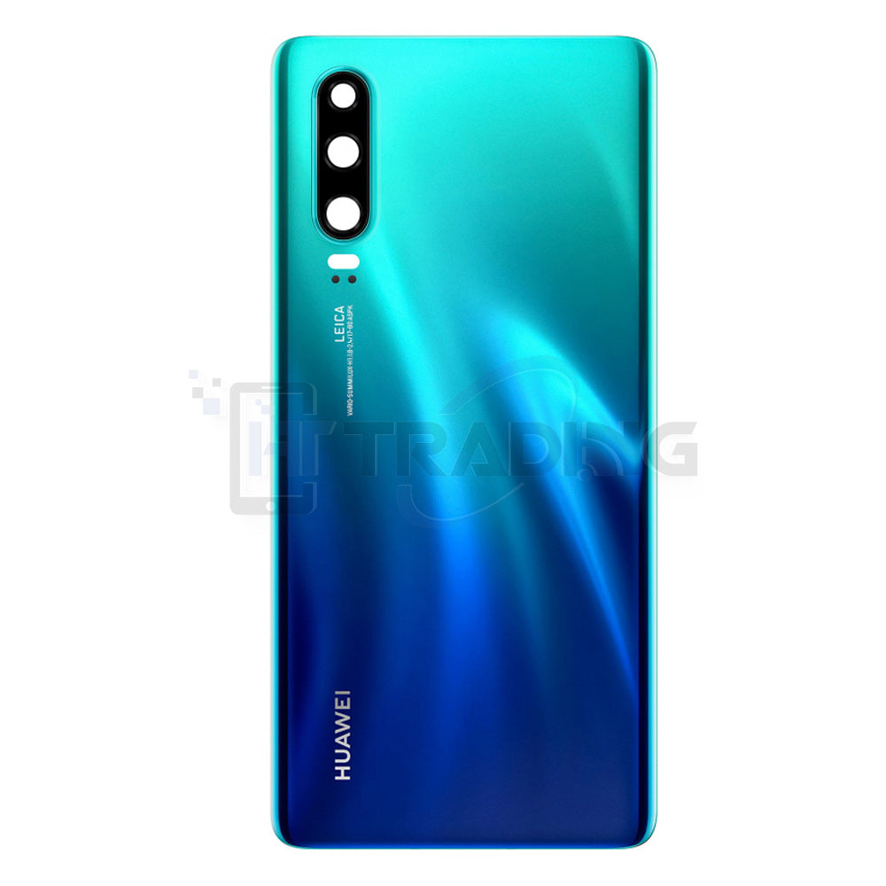 Akkudeckel Huawei P30 Aurora Blue, Serviceware