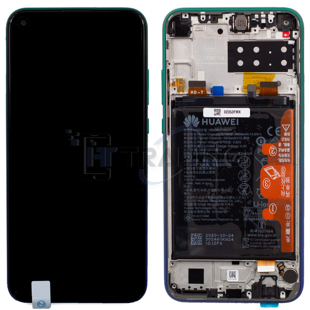 Huawei P40 Lite E Display Aurora Blue, Service Pack