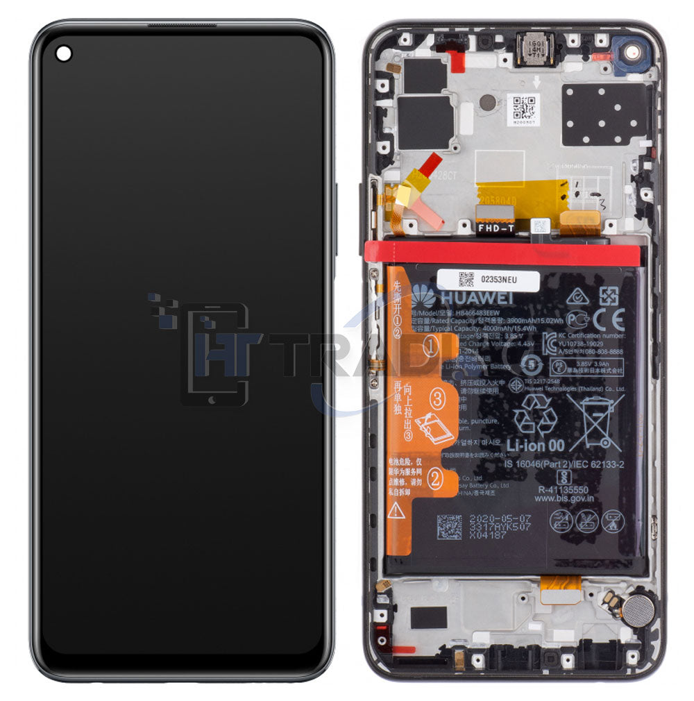 Huawei P40 Lite 5G Midnight Black Display, Service Pack