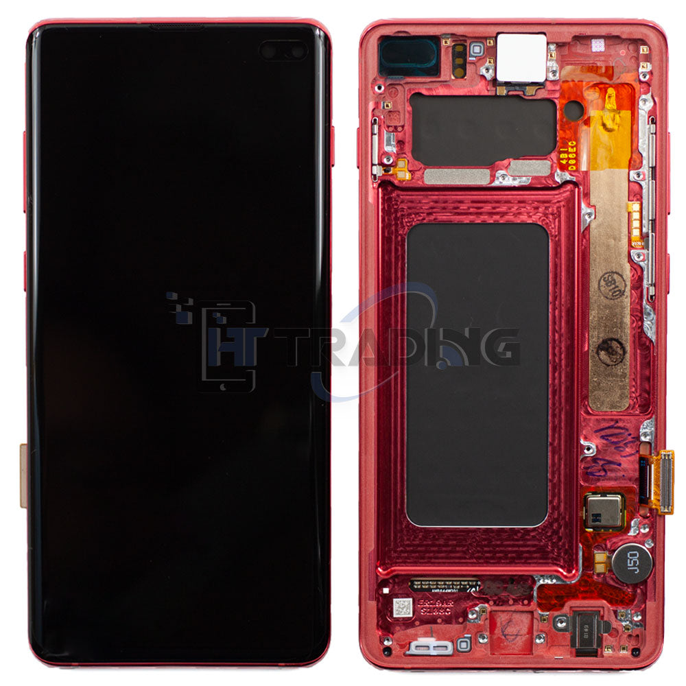 Samsung S10 Plus SM-G975F Display Cardinal Red, Service Pack