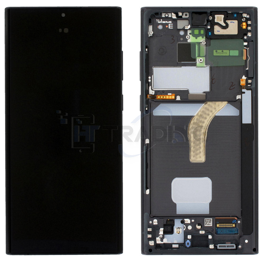 Samsung SM-S908B S22 Ultra Display Phantom Graphite/Sky Blue/Red , Service Pack