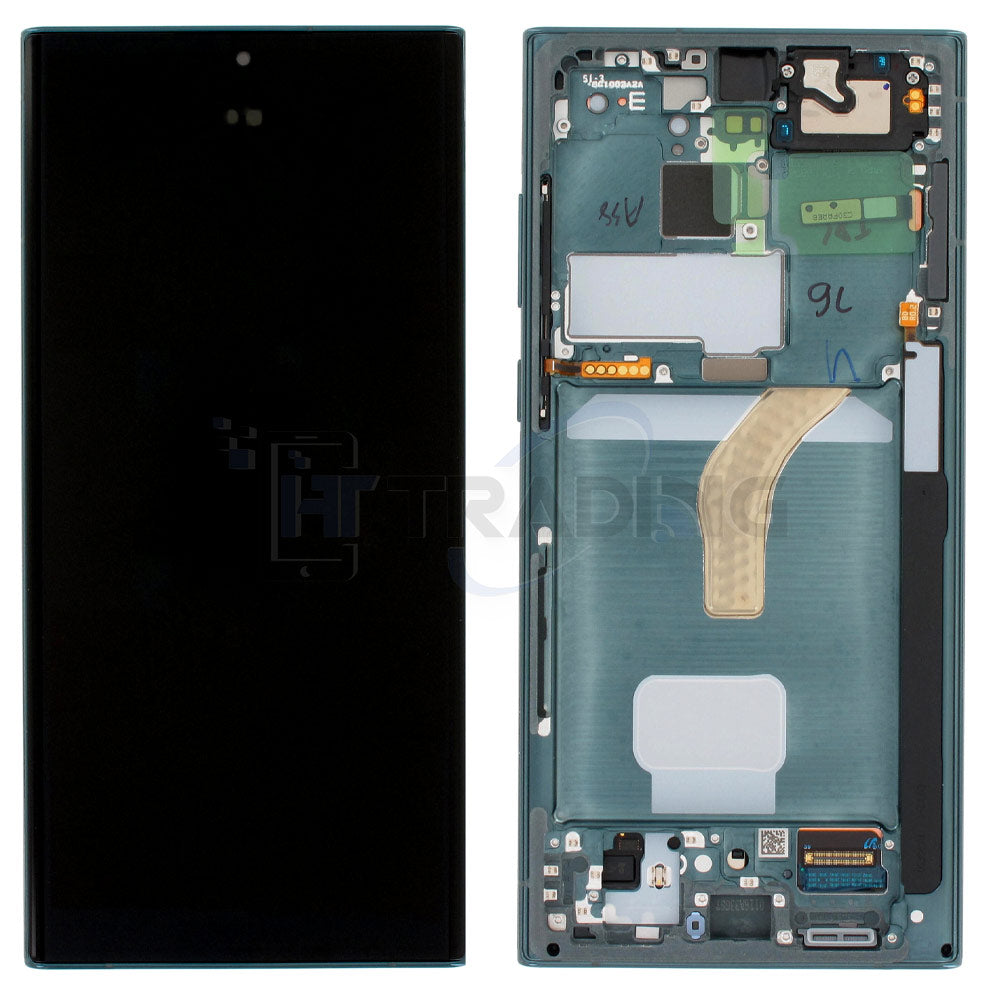 Samsung SM-S908B S22 Ultra Display Grün, Service Pack