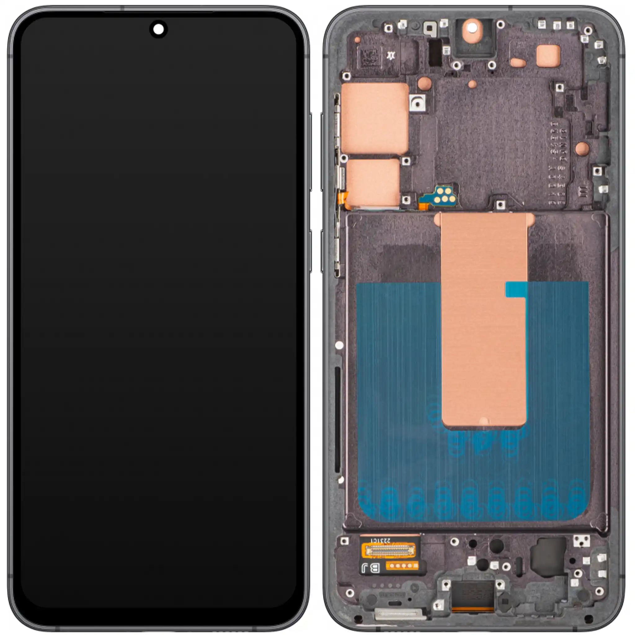 Samsung Galaxy S23 Plus Ersatzdisplay OLED mit Rahmen – Schwarz