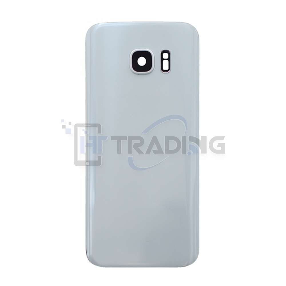 Akkudeckel für Samsung S7 G930F mit White mit Kameralinse