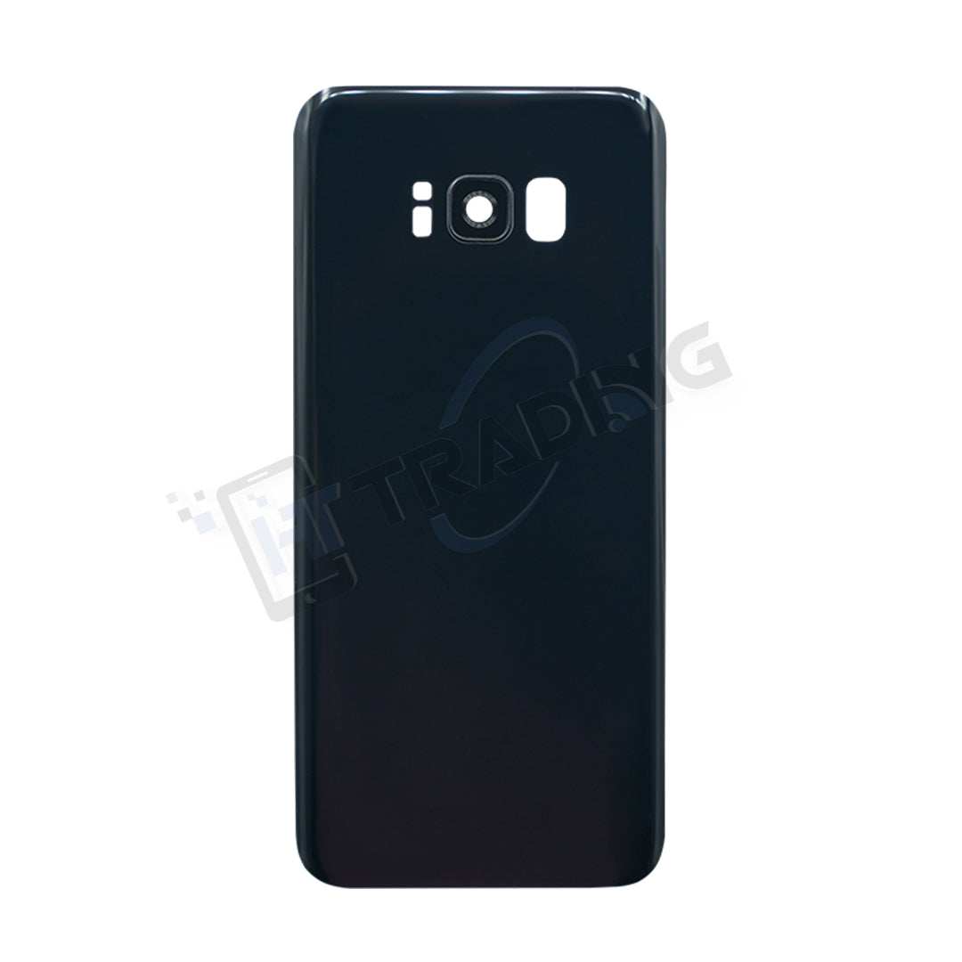 Akkudeckel / Rückseite für Samsung Galaxy S8 (G950F) – Midnight Schwarz inkl. Kameralinse