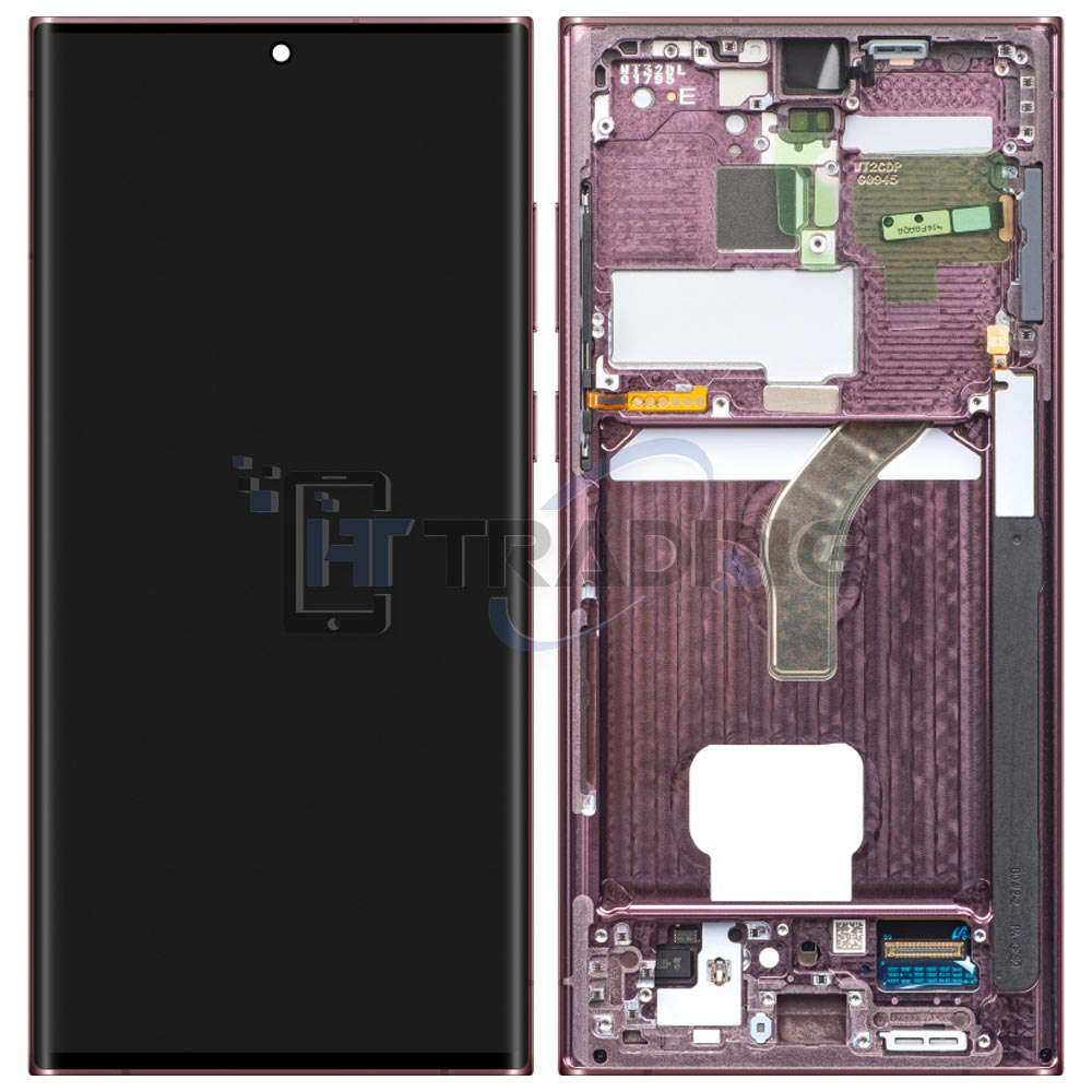 Samsung-S22-Ultra-Burgundy-Service-Pack-display