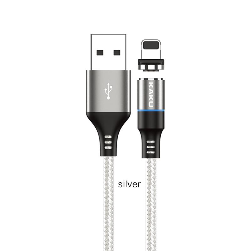 KSC-194 CIXI Magnetik Schnell-Ladekabel Lightning Silber 1M 3.2A
