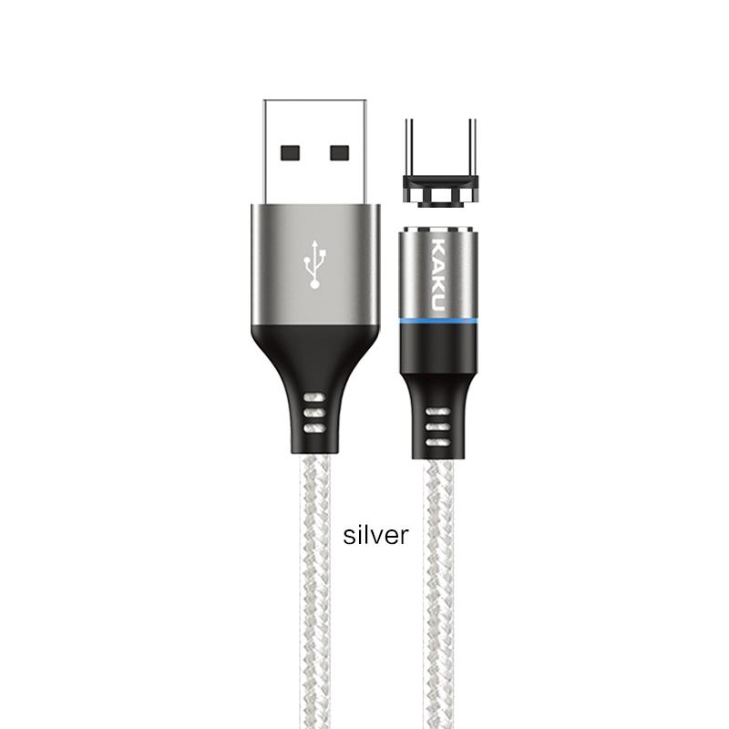 KSC-194 CIXI Magnetik Schnell-Ladekabel TYP-C Silber 1M 3.2A