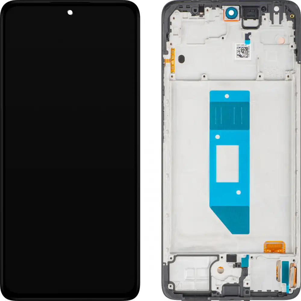 Display für Xiaomi Redmi Note 14 4G mit Rahmen Schwarz, Service Pack