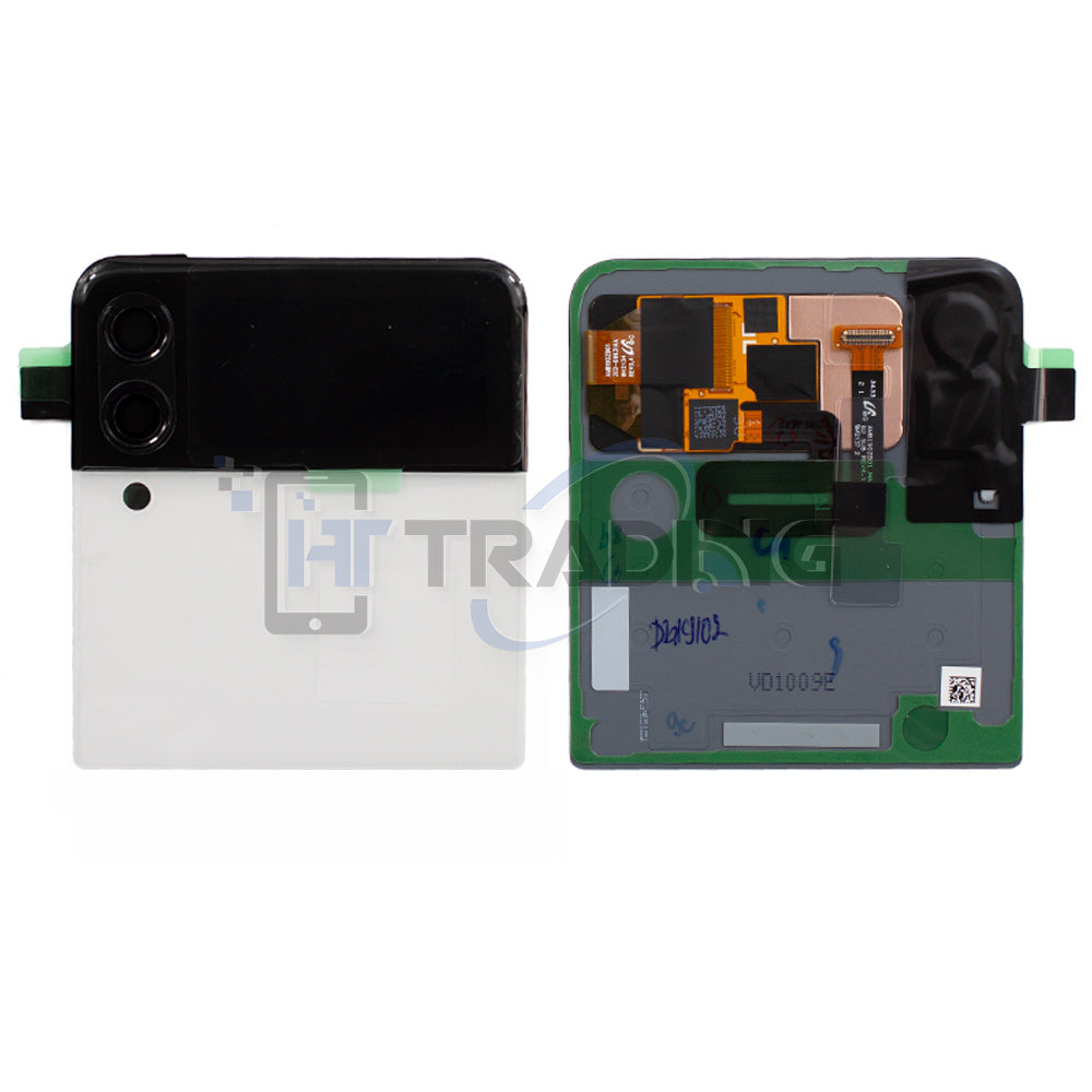 LCD für Z Flip 3 Samsung F711B - White, Serviceware