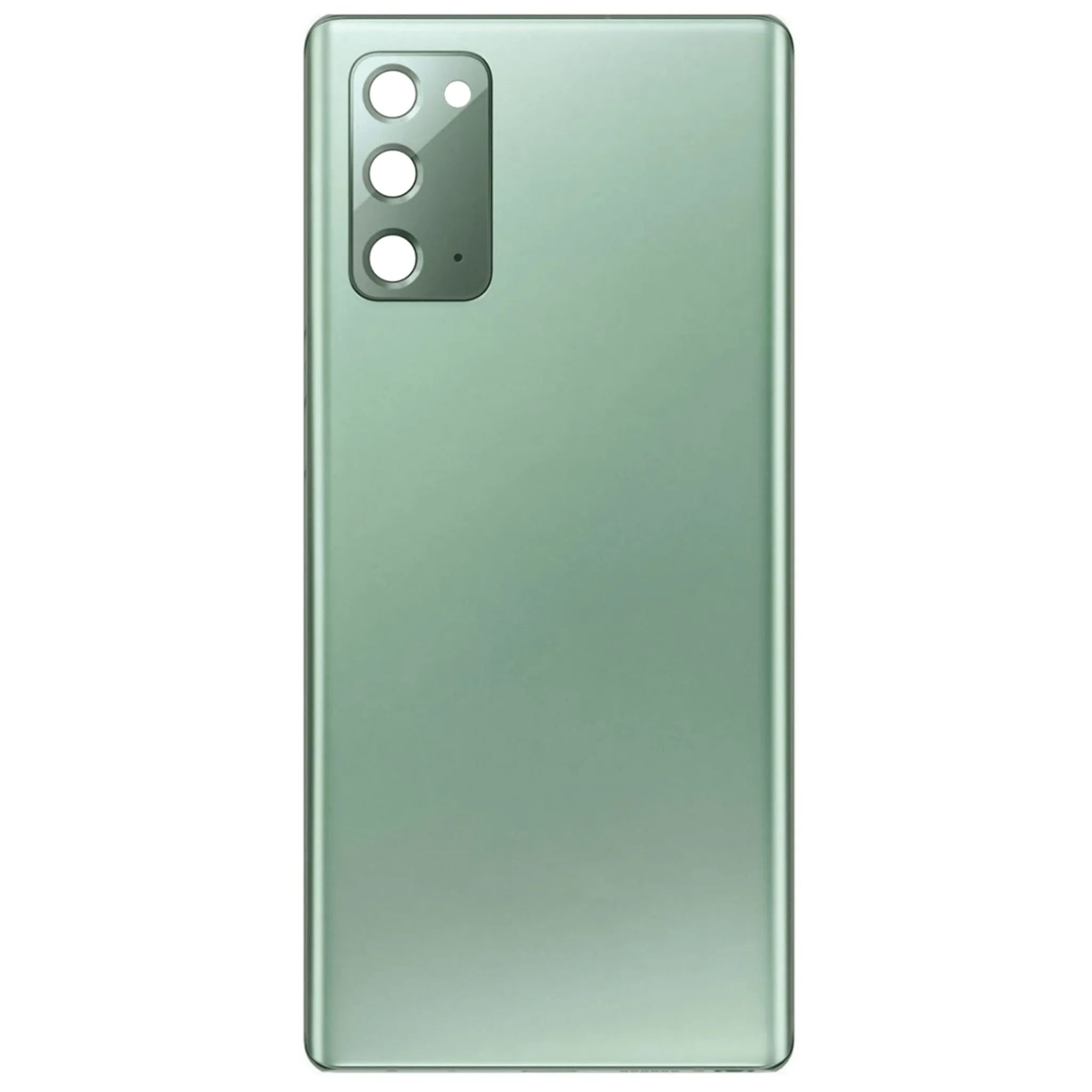 Ersatz-Akkudeckel für das Samsung Galaxy Note 20 in Mystic Green inklusive vorinstallierter Kameralinse.