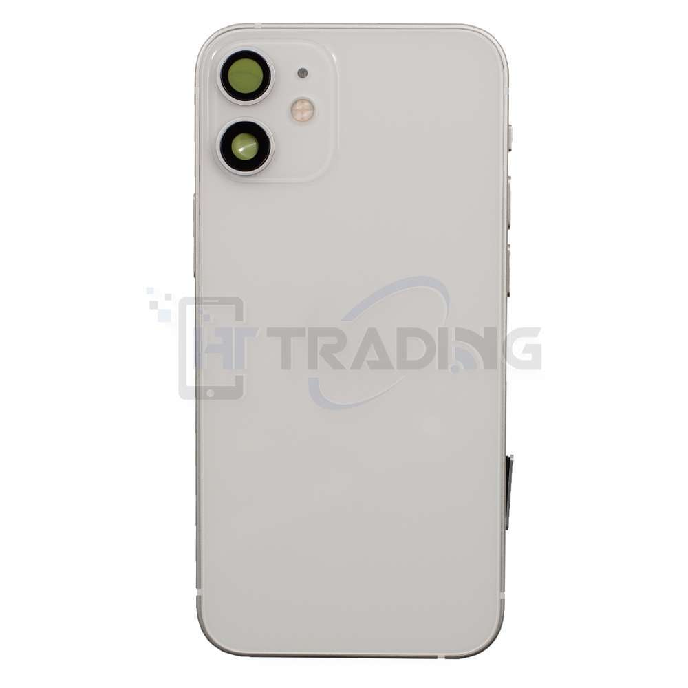 Akkudeckel Gehäuse mit klein Teile passend für iPhone 12 Mini Weiß