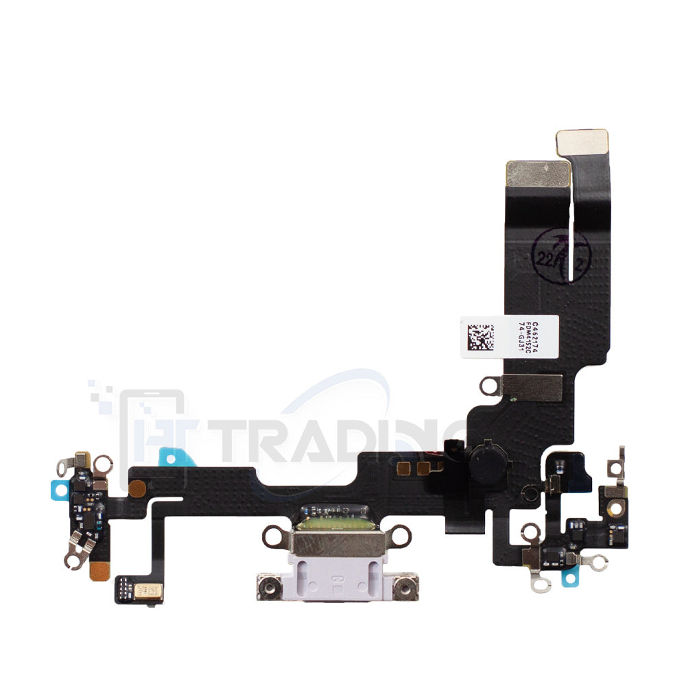 Ladebuchse Charging Port Flex Cable für iPhone 14 Pulled Ori. Purple (Violett)