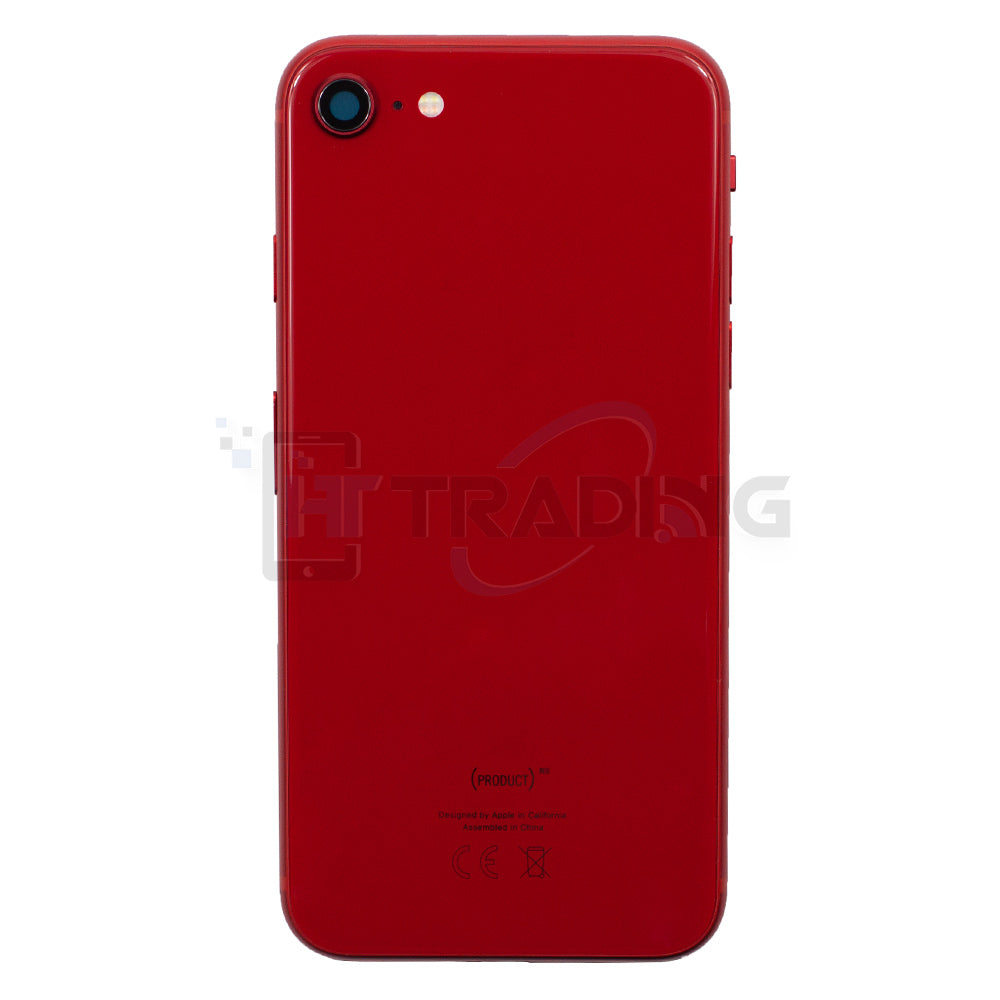 Akkudeckel Gehäuse mit klein Teile passend für iPhone SE 2020 Red