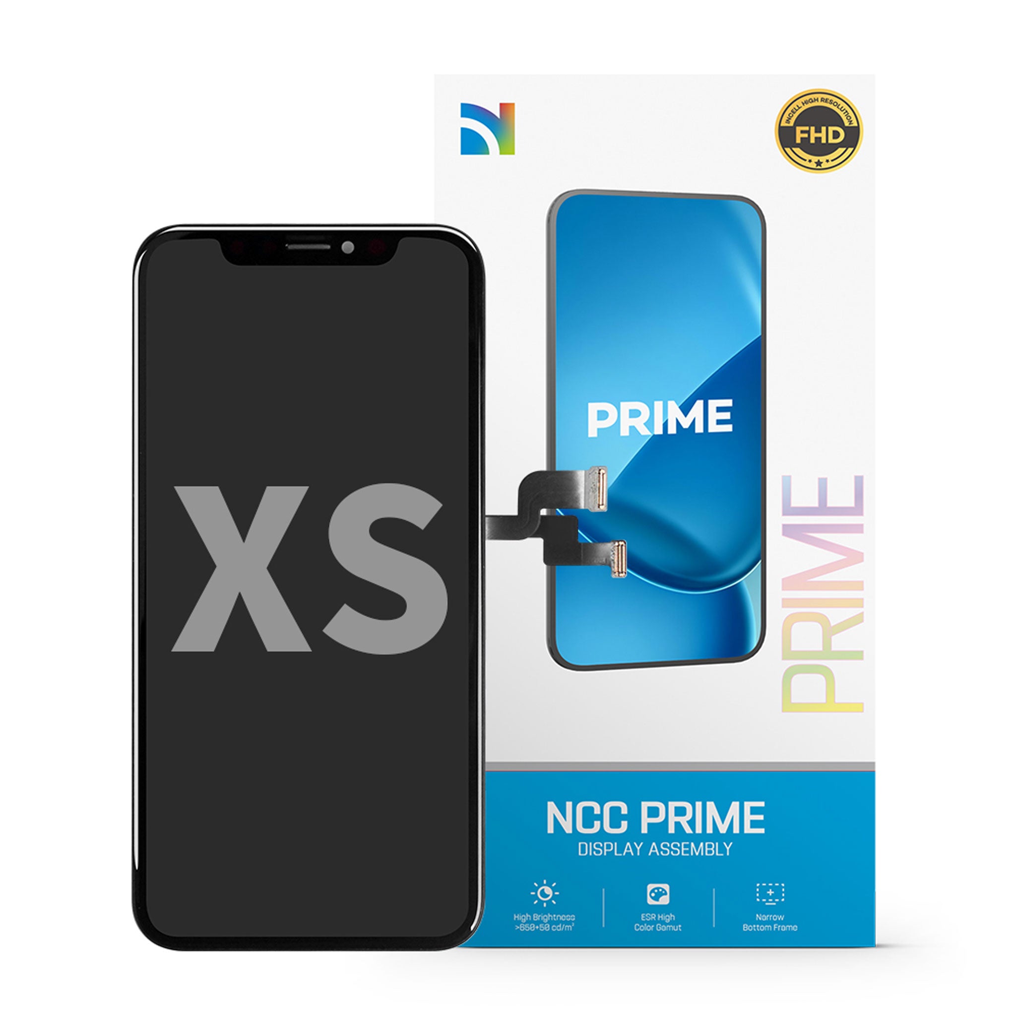 NCC LCD Display für iPhone XS Incell Schwarz - PRIME
