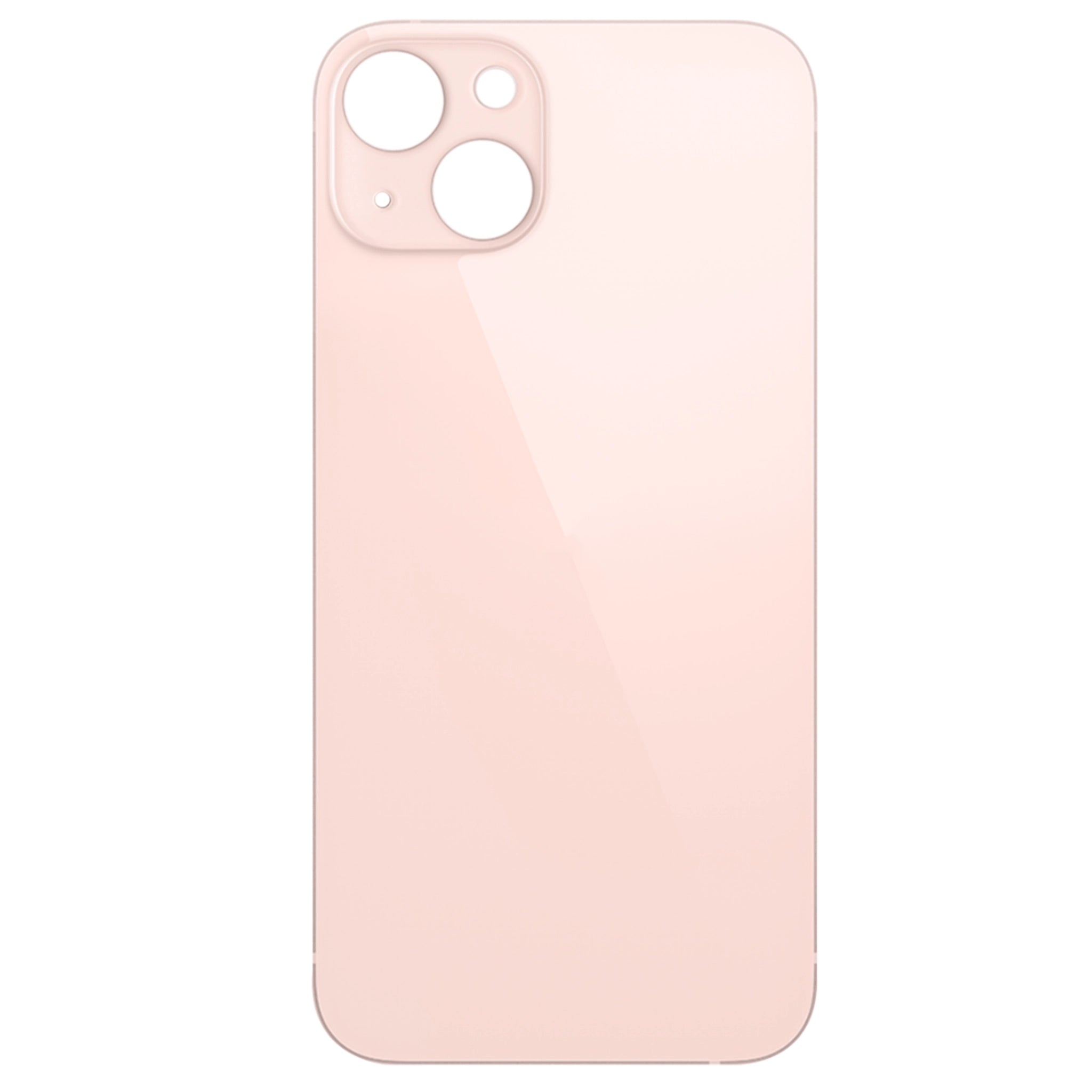 iPhone 13 Akkudeckel Glas – Premium Qualität, Rosa, Big Hole (Großes Kameraloch)