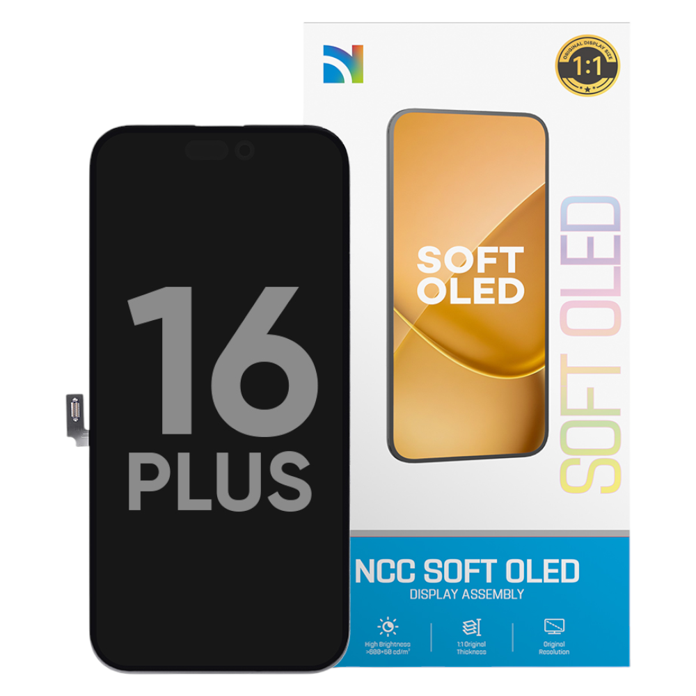 OLED Display für iPhone 16 Plus Soft OLED - Premium Ersatzdisplay