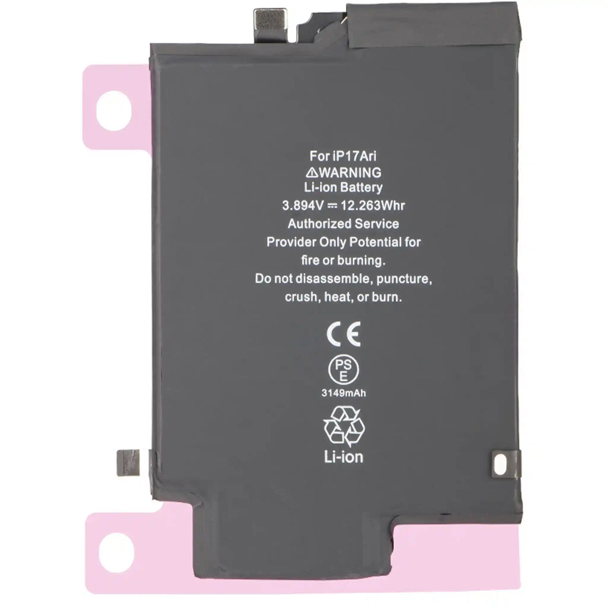 iPhone 17 Air Premium Akku 3149mAh mit Klebestreifen