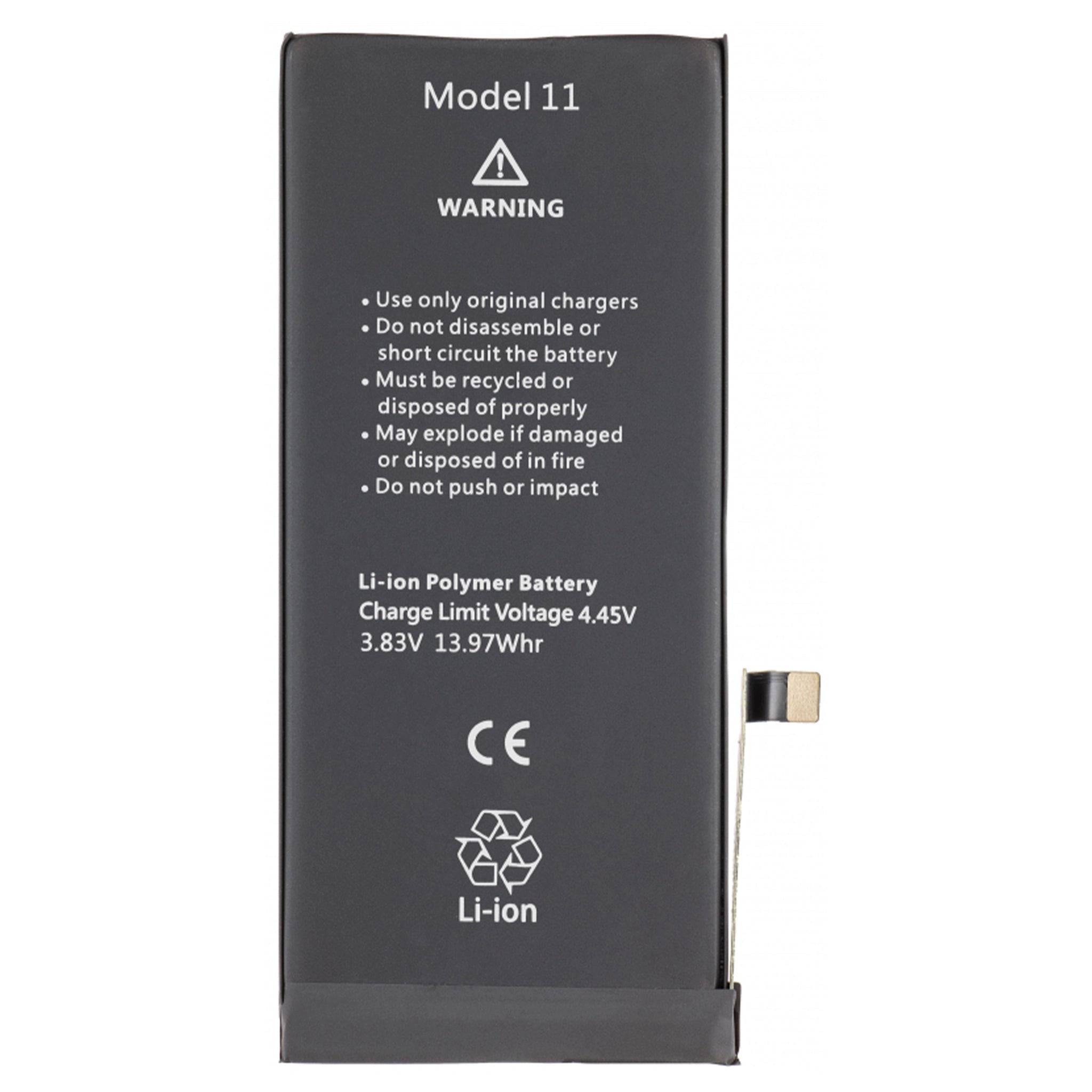 Akku Premium für iPhone 11 mit Klebestreifen 3110mAh