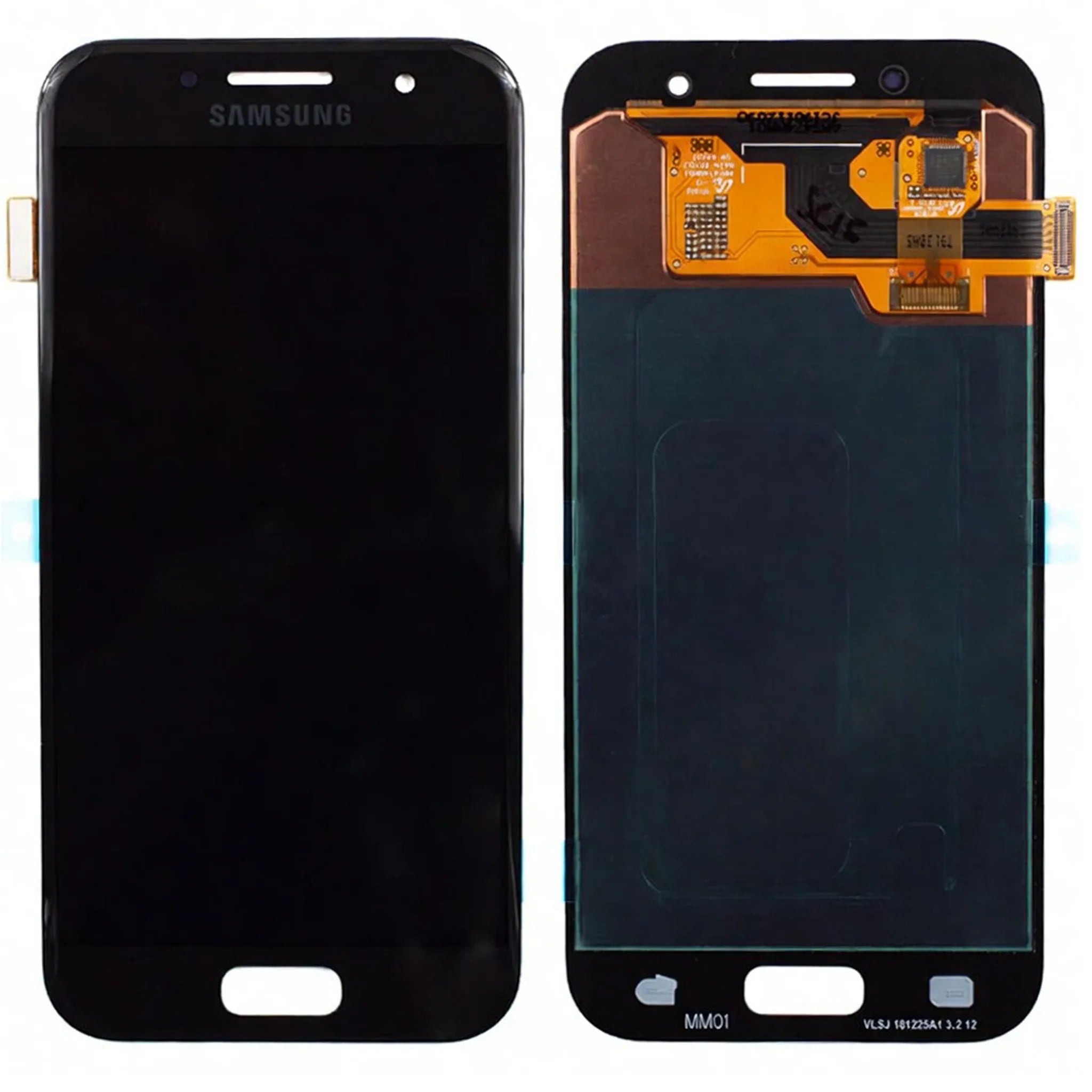 Ersatzdisplay für Samsung Galaxy A3 2017 SM-A320F in Schwarz Black Sky OLED Qualität