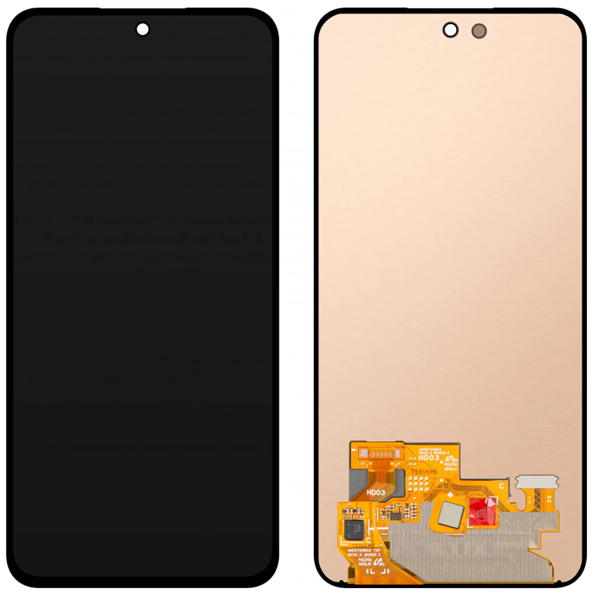 Original Samsung Galaxy A56 5G Service Pack Display ohne Rahmen in Awesome Black.
