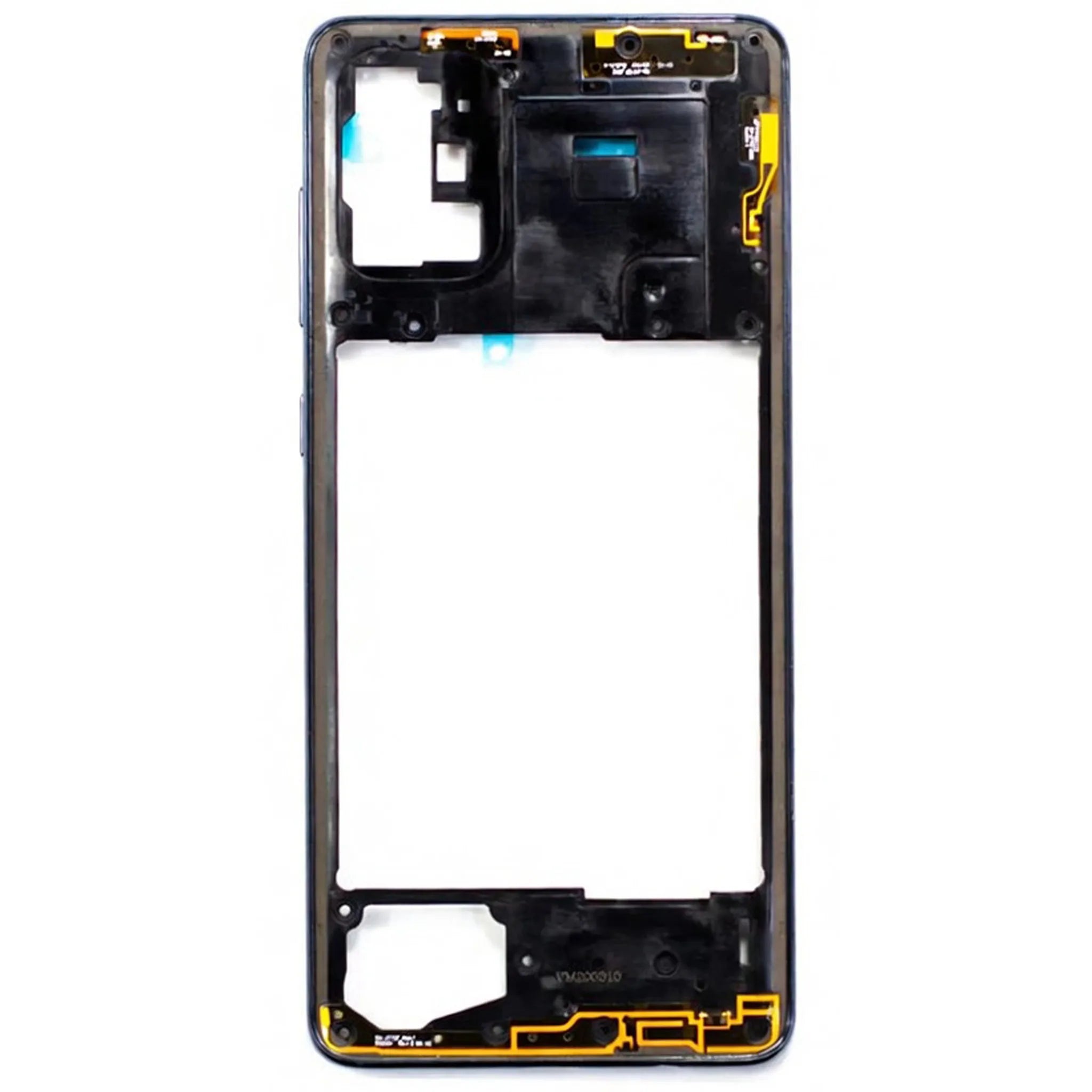 Samsung Galaxy A71 (SM-A715F) Mittelgehäuse Rahmen in Schwarz Ersatzteil.