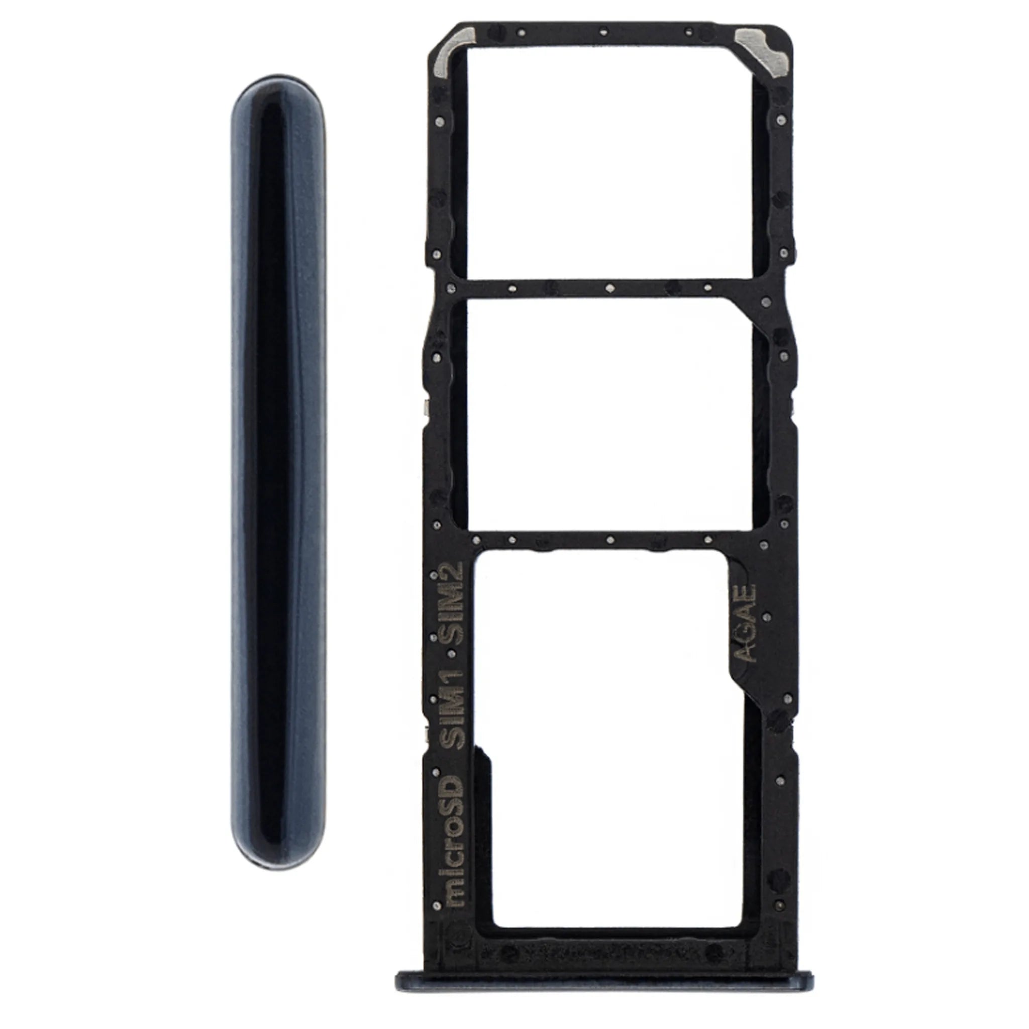 Samsung Galaxy A71 (SM-A715F) SIM-Kartenhalter Tray in Prism Crush Black Ersatzteil.