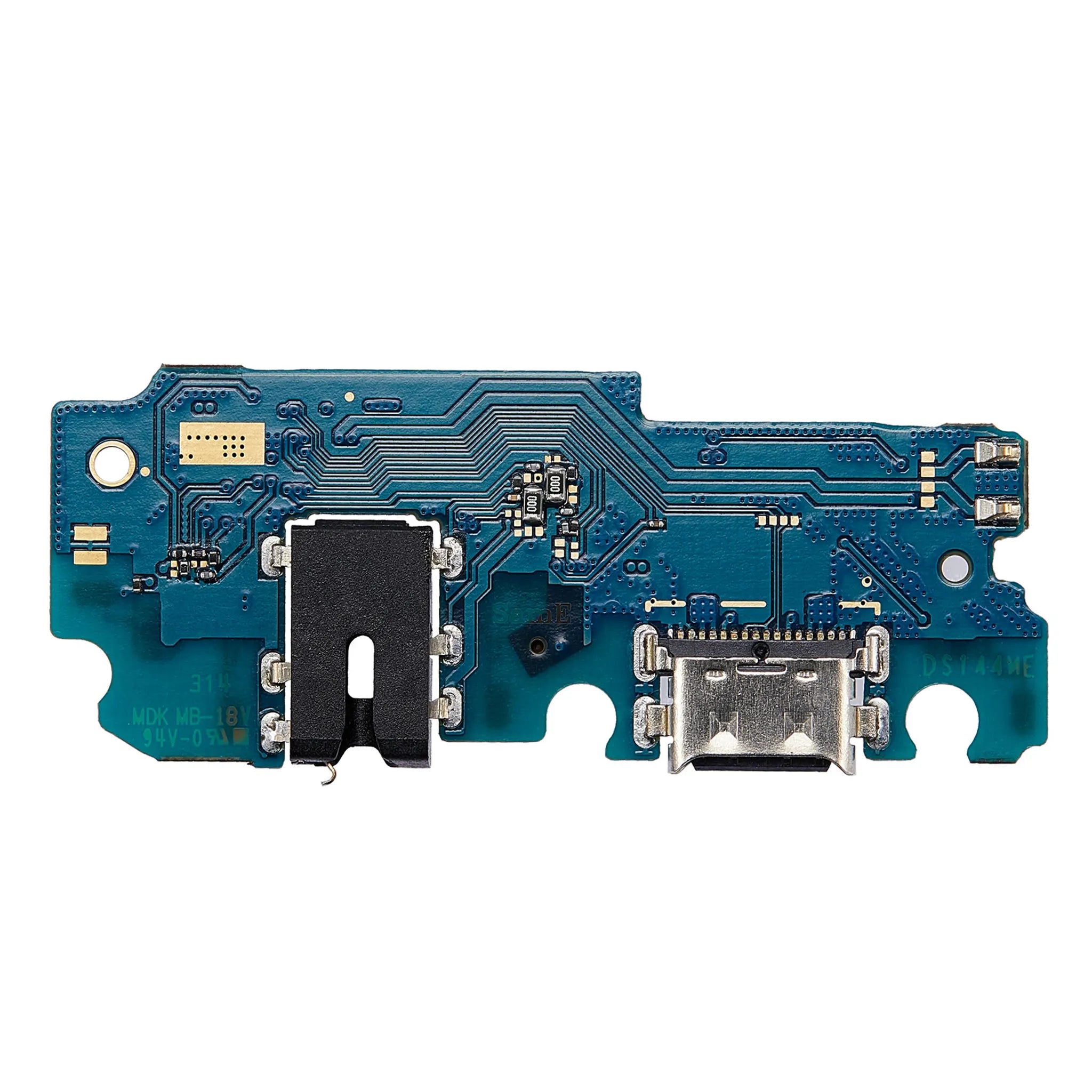 Ersatz-Ladebuchse USB-C Platine für Samsung Galaxy A13 5G (Modell A136) mit integriertem Mikrofon zur Reparatur von Ladeproblemen.